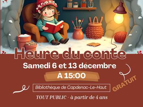 L'heure du conte à la bibliothèque de Capdenac-le-Haut