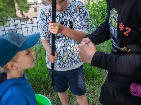 Atelier pêche enfant Lac de Tolerme