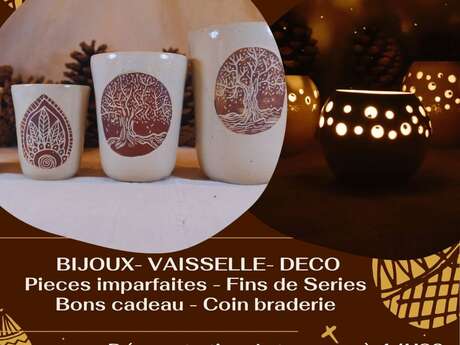 Porte ouverte de Noël à l'atelier Poterie Elodie Huyghe