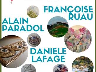 Exposition au Magasin Les giroflées à Figeac