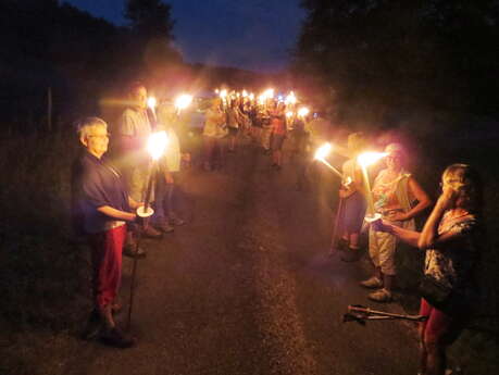 Fête de la musique et des voisins, feu de la Saint-Jean à Curemonte