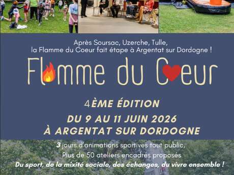 Flamme du cœur à Argentat-sur-Dordogne
