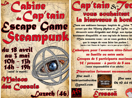 La Cabine du Cap’tain - Escape Game Steampunk