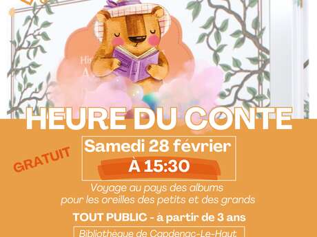 L'heure du conte à la bibliothèque de Capdenac-le-Haut
