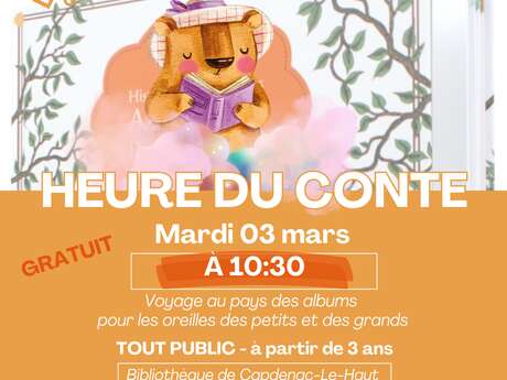 L'heure du conte à la bibliothèque de Capdenac-le-Haut