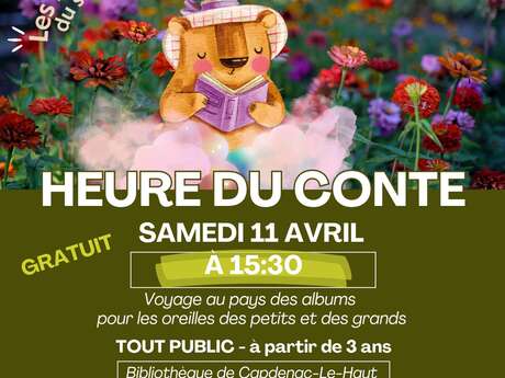 L'heure du conte à la bibliothèque de Capdenac-le-Haut