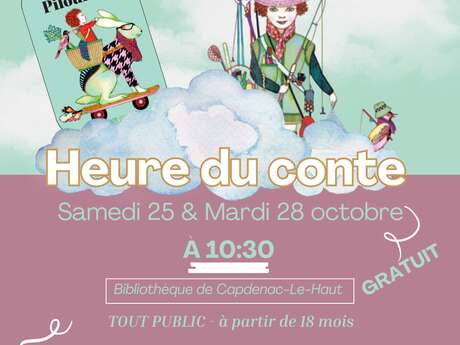 L'heure du conte  à la bibliothèque de Capdenac-le-Haut