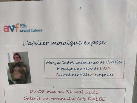Exposition de l'atelier mosaïque