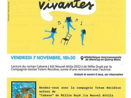 Lectures vivantes à Montcuq-en-Quercy-Blanc