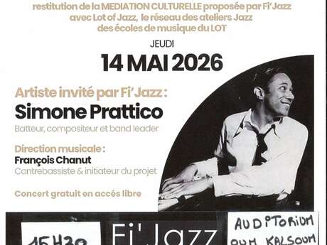Fi'jazz, concert de restitution des écoles de musiques du Lot à Figeac