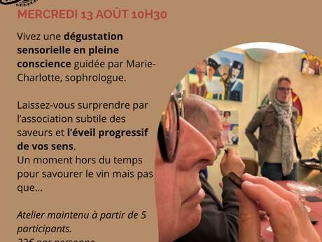 Atelier dégustation sensoriel au Château Saint-Sernin