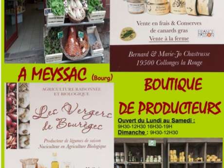 Boutique de Producteurs : Vergers de Bourège  et Ferme de la Gondronne
