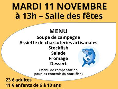 Repas Stockfish à Livernon