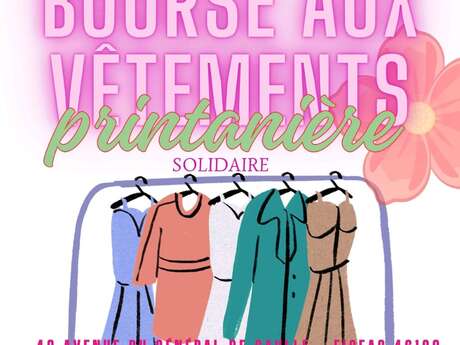 Bourse aux vêtements solidaire, édition printanière à l'Espace des Possibles à Figeac