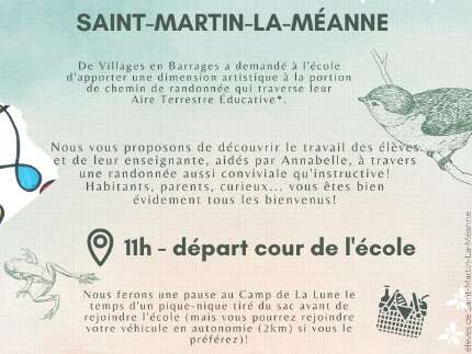 Venez marcher avec les enfants de l'école de Saint-Martin-la-Méanne.