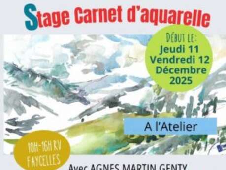 Stage Carnet de voyage à Faycelles, hiver