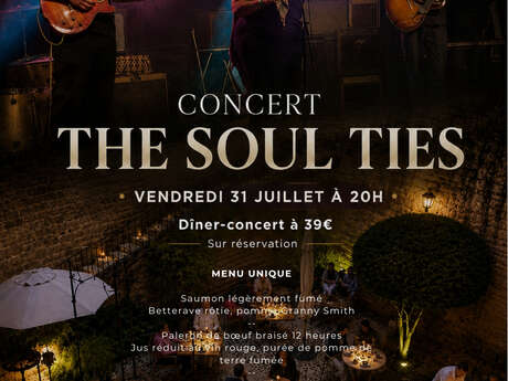 Concert The Soul Ties et diner, au Viguier du Roy de Figeac