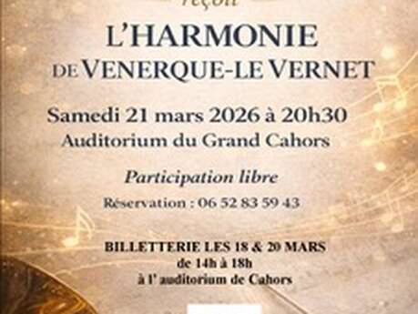 Concert des deux Harmonies du Grand Cahors et de Le Vernet