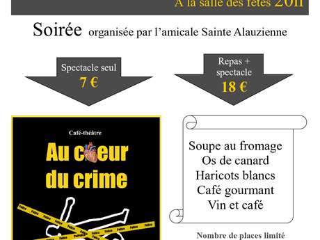 Soirée repas-théâtre Au cœur du crime