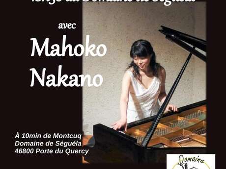 Récital de piano avec Mahoko Nakano au domaine de Séguéla