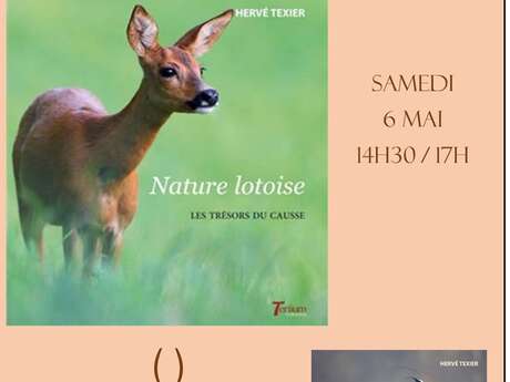 Rencontre-dédicace avec Hervé Téxier pour la sortie de l'album " Nature Lotoise"
