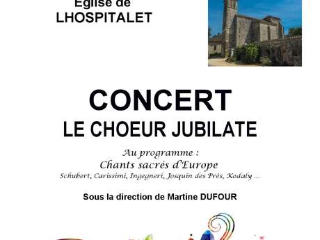Concert à l'église de Lhospitalet: chœur Jubilate