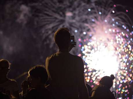 Feu d'artifice à Saint-Jean-Lagineste