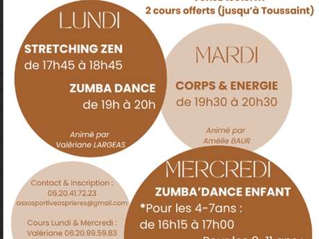 Information Saison sportive de l'Association Sportive d'Asprières