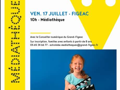 Atelier numérique : créez vos films d'animation en famille, Médiathèque de Figeac