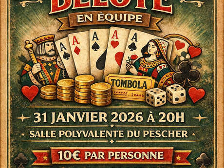 Concours de belote en équipe
