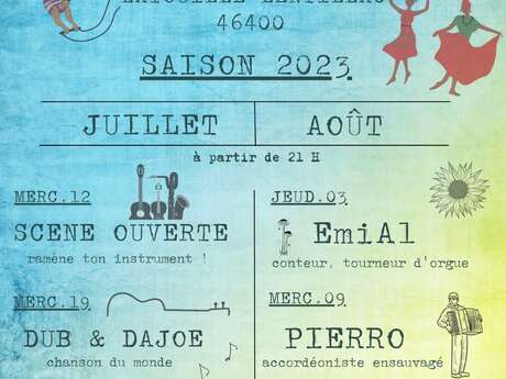 Programmation culturelle au camping les eaux vives