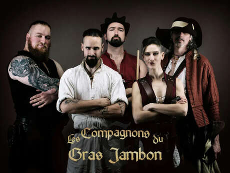 Florian & Les Compagnons du Gras Jambon en concert pour le Folk Club de Cahors avec musique médiévale