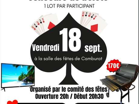 Concours de belote à Camburat