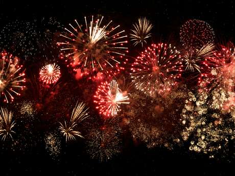 Feu d'artifice à Bretenoux