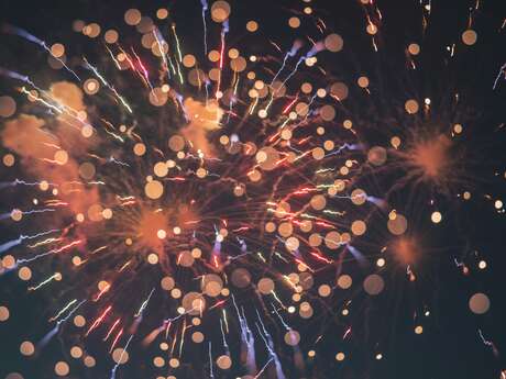 Feu d'artifice à Bretenoux