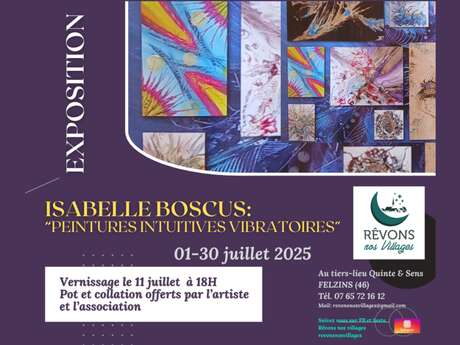 Exposition à Felzins : peintures intuitives vibratoires