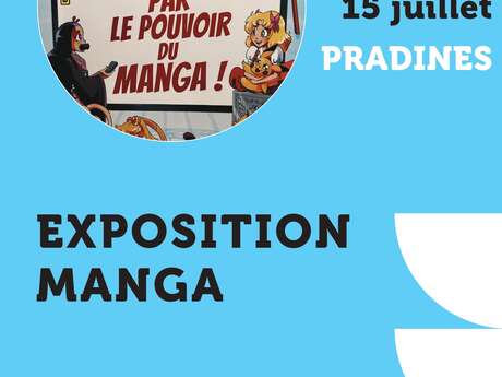 Exposition "Par le pouvoir des mangas" à la médiathèque de Pradines