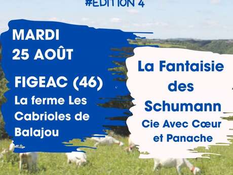 Théâtre dans les fermes: " La Fantaisie des Schumann"  à la Ferme de Balajou