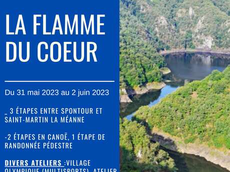 " la flamme du cœur" : 3 étapes entre Spountour et Saint-Martin-La-Méanne