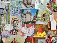 Exposition de peintures, dessins, arts