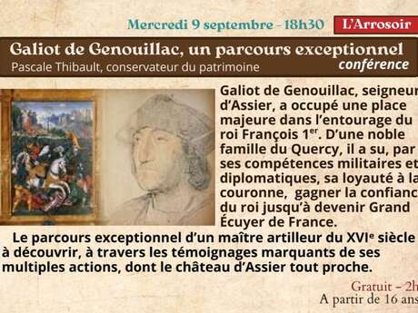 Festival Re-naissance à Figeac : Galiot de Genouillac, un parcours exceptionnel !
