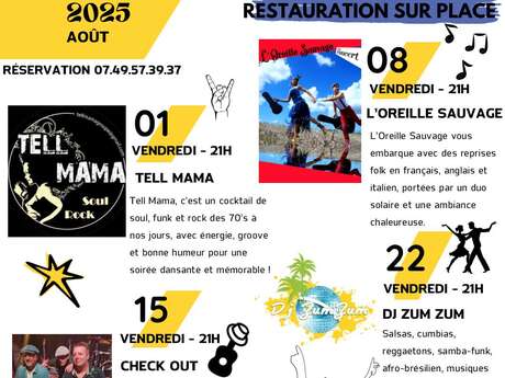 Concert L'oreille Sauvage à la Base de Vers
