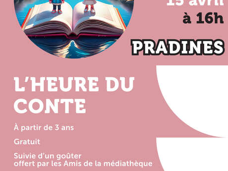 L’heure du conte à la médiathèque de Pradines