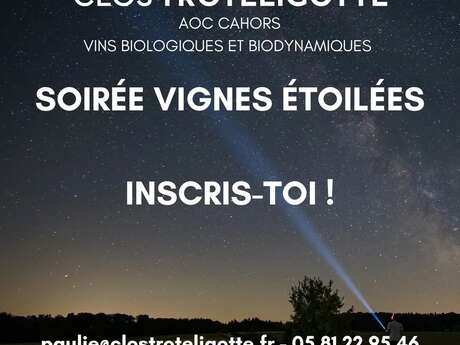 Soirée vignes étoilées au Clos Troteligotte
