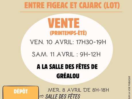 Bourse aux vêtements 0/16 ans  à Gréalou