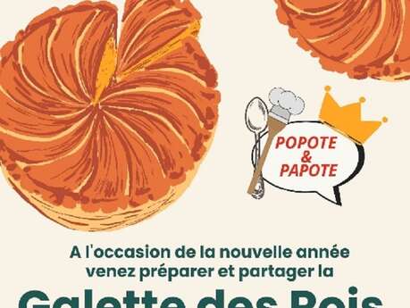 Atelier Cuisine du Centre sociale de Figeac : galette des rois