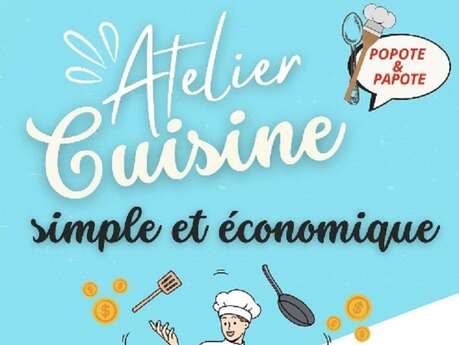 Atelier au centre social à Figeac : cuisine simple et économique