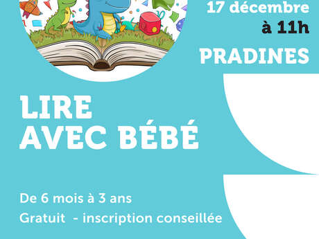 Lire avec bébé à la médiathèque de Pradines