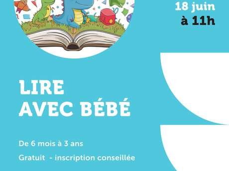 Lire avec bébé à la médiathèque de Pradines