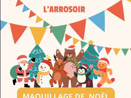 Maquillage de noël avec Laura à l'Arrosoir Figeac